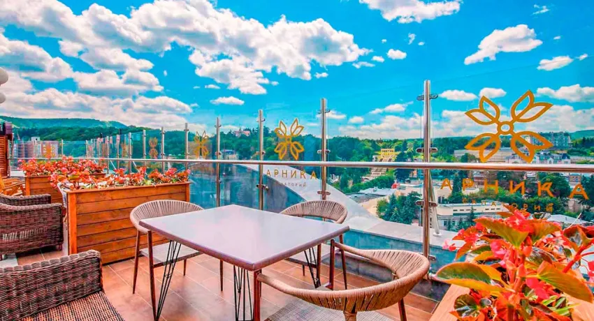 Санаторий Арника Кисловодск. СПА. Кафе с панорамным видом