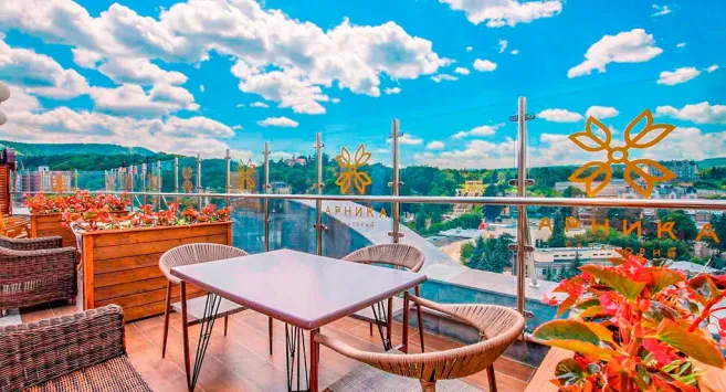 Санаторий Арника Кисловодск. СПА. Кафе с панорамным видом